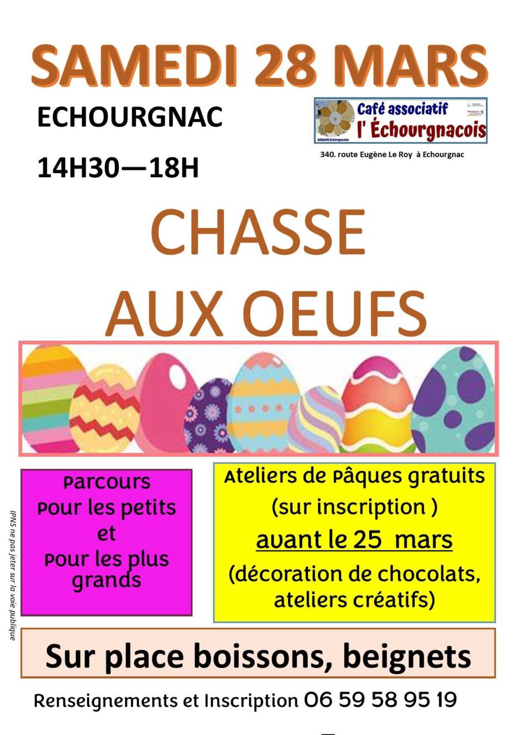 Chasse aux oeufs 340 route Eugène Le Roy Échourgnac 2026-03-28