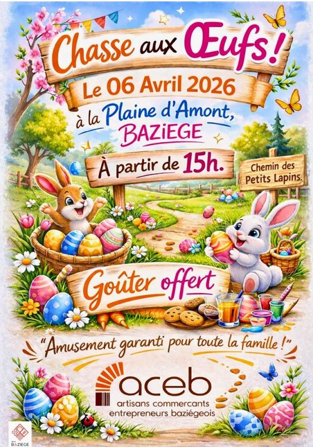 CHASSE AUX OEUFS EN FAMILLE CHASSE AUX OEUFS EN FAMILLE Baziège 2026-04-06