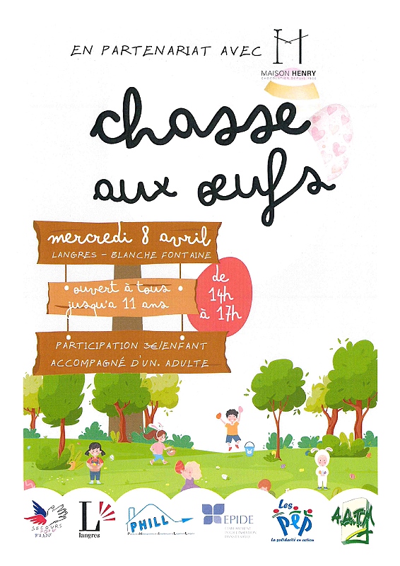 Chasse aux oeufs en partenariat avec la Maison Henry Maison des Lumières Denis Diderot Langres 2026-04-08