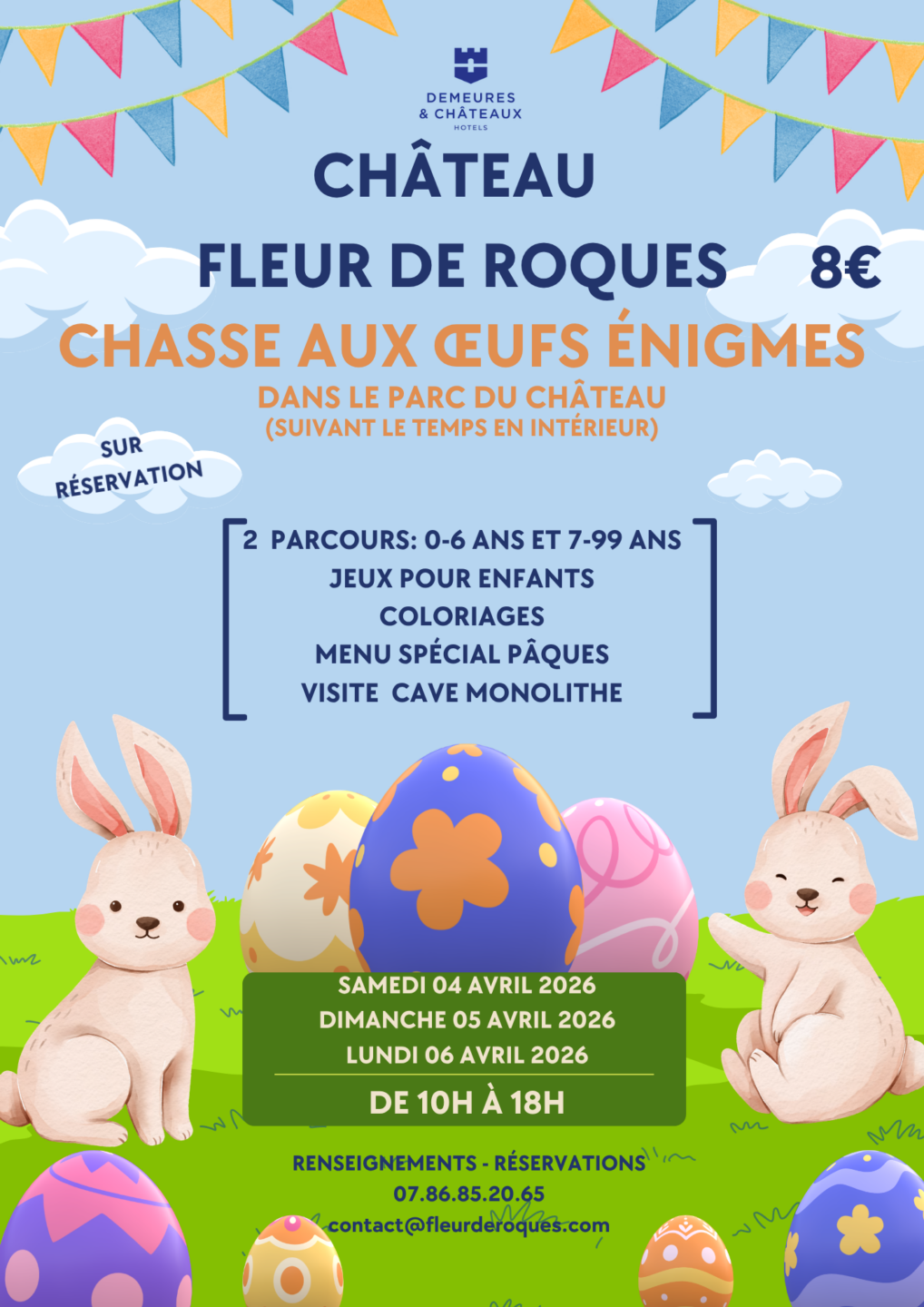 Chasse aux oeufs et énigmes Château Fleur De Roques 1 Lieu-dit À Roques Puisseguin 2026-04-04