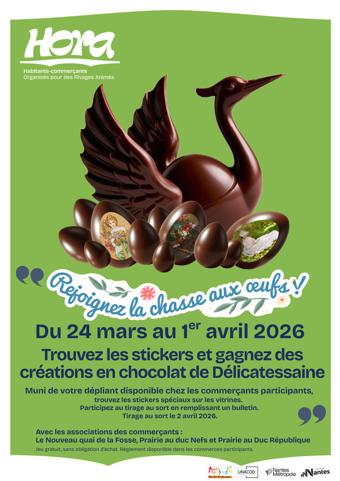 Chasse aux œufs ! Ile de Nantes et Quai de la Fosse