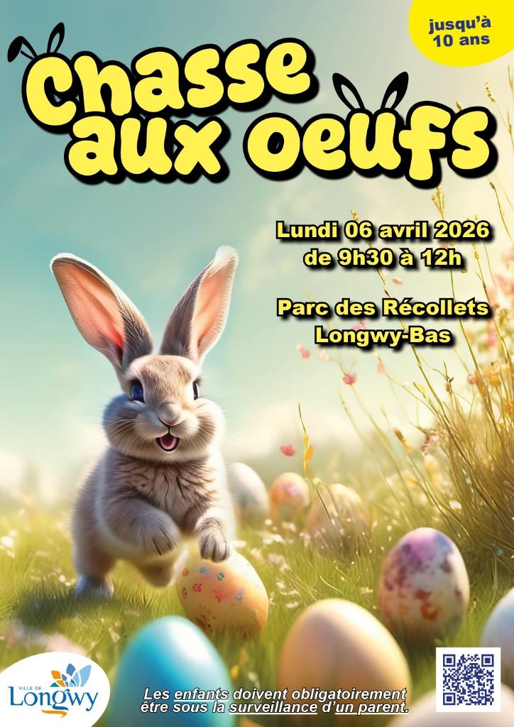 Chasse aux oeufs Parc des Récollets Longwy 2026-04-06