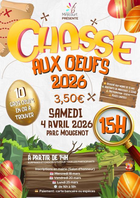 Chasse aux oeufs Parc Mougenot Mirecourt 2026-04-04