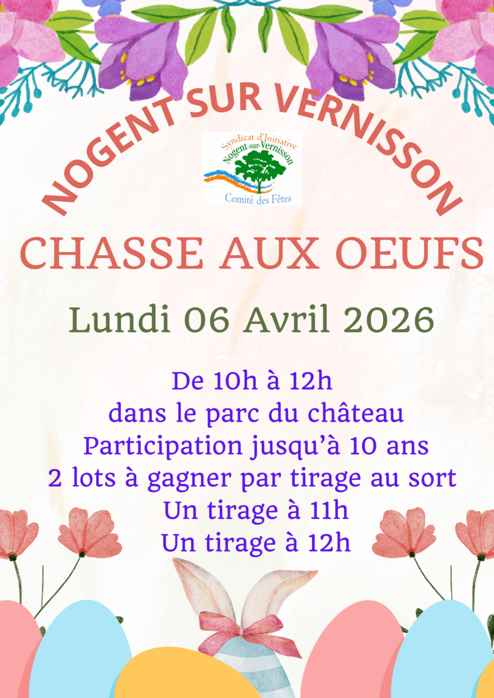 Chasse aux oeufs Rue Pasteur Nogent-sur-Vernisson 2026-04-06