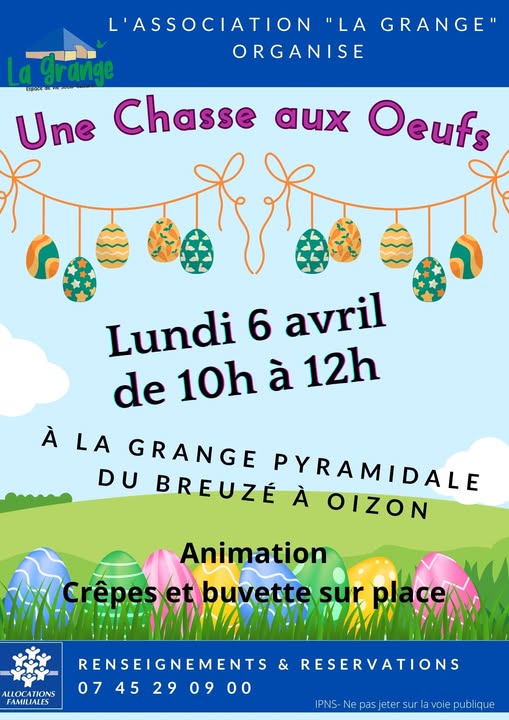 Chasse aux oeufs Au Breuzé Oizon 2026-04-06