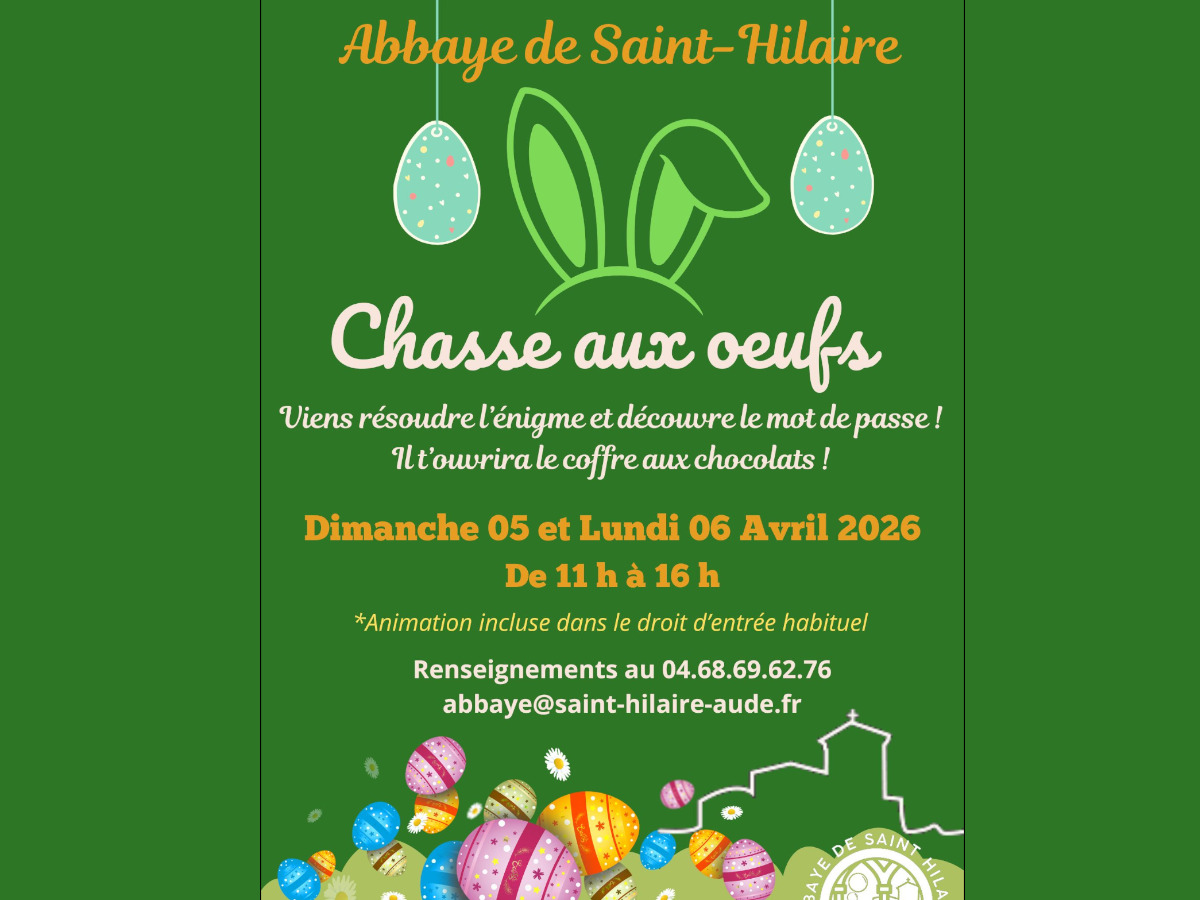 CHASSE AUX OEUFS Route de Limoux Saint-Hilaire 2026-04-06