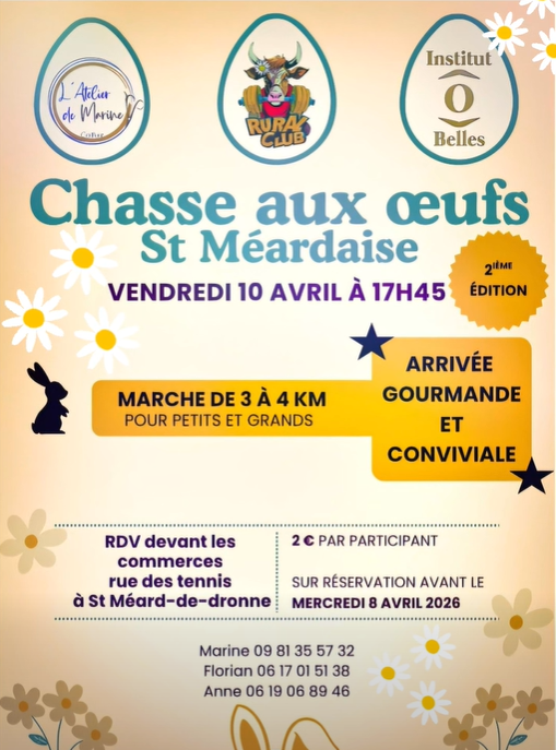 Chasse aux oeufs Saint-Méardaise  Saint-Méard-de-Drône