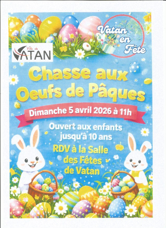 Chasse aux oeufs  Vatan 2026-04-05