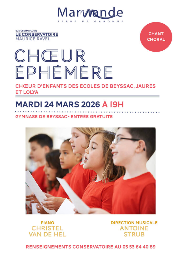 Choeur Éphémère Conservatoire Maurice Ravel Gymnase Beyssac Marmande 2026-03-24