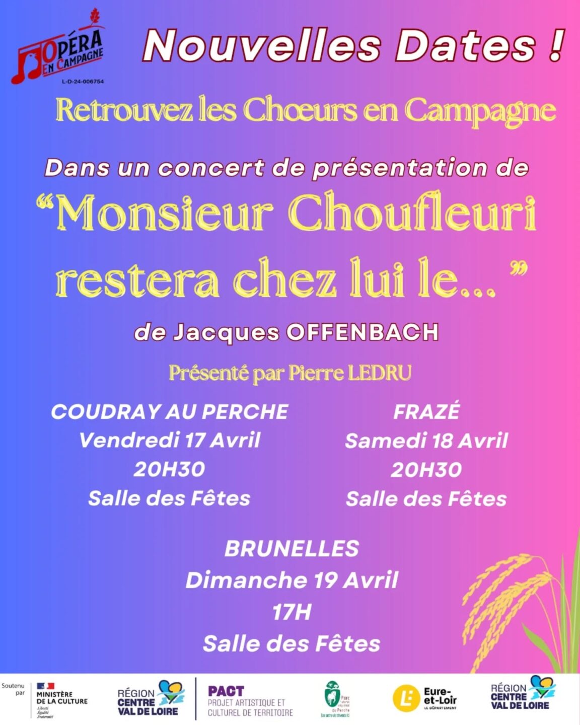 Choeurs en campagne dans Monsieur Choufleuri restera chez lui le…  Nogent-le-Rotrou