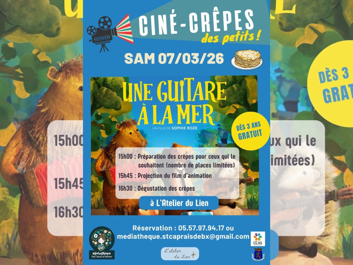 Ciné-crêpes: une guitare à la mer