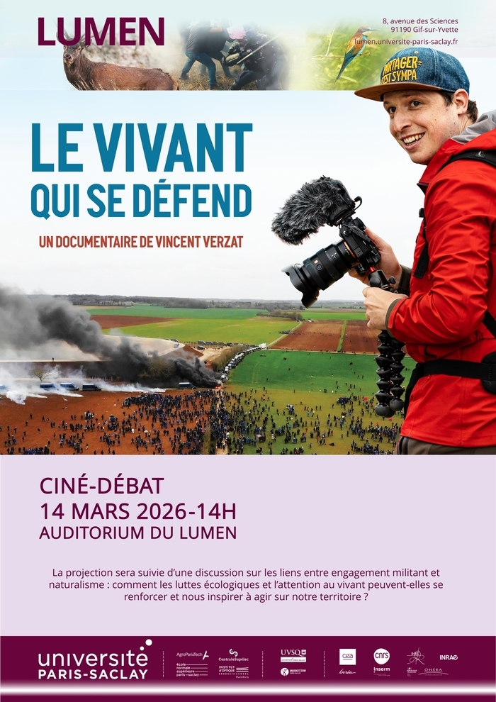 Ciné-débat : Le vivant qui se défend Lumen - Université Paris-Saclay Orsay