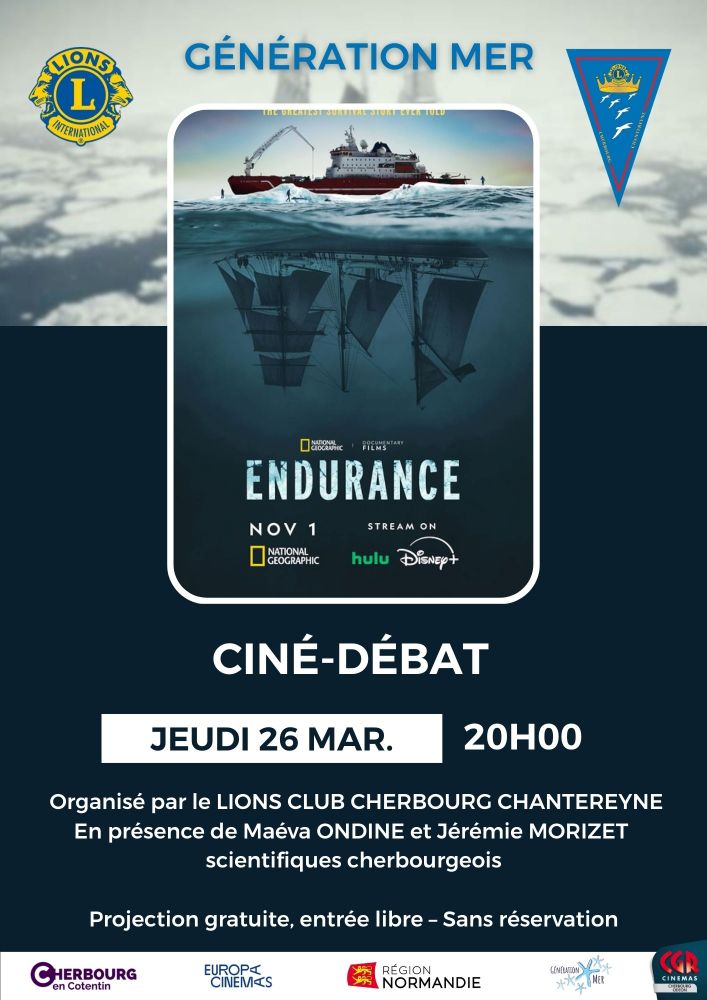 Ciné-débat l'Endurance 51 Rue Maréchal Foch Cherbourg-en-Cotentin 2026-03-26