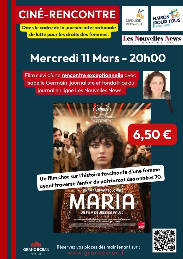 Ciné-débat : Maria Cinéma le Grand Ecran La Chapelle-sur-Erdre
