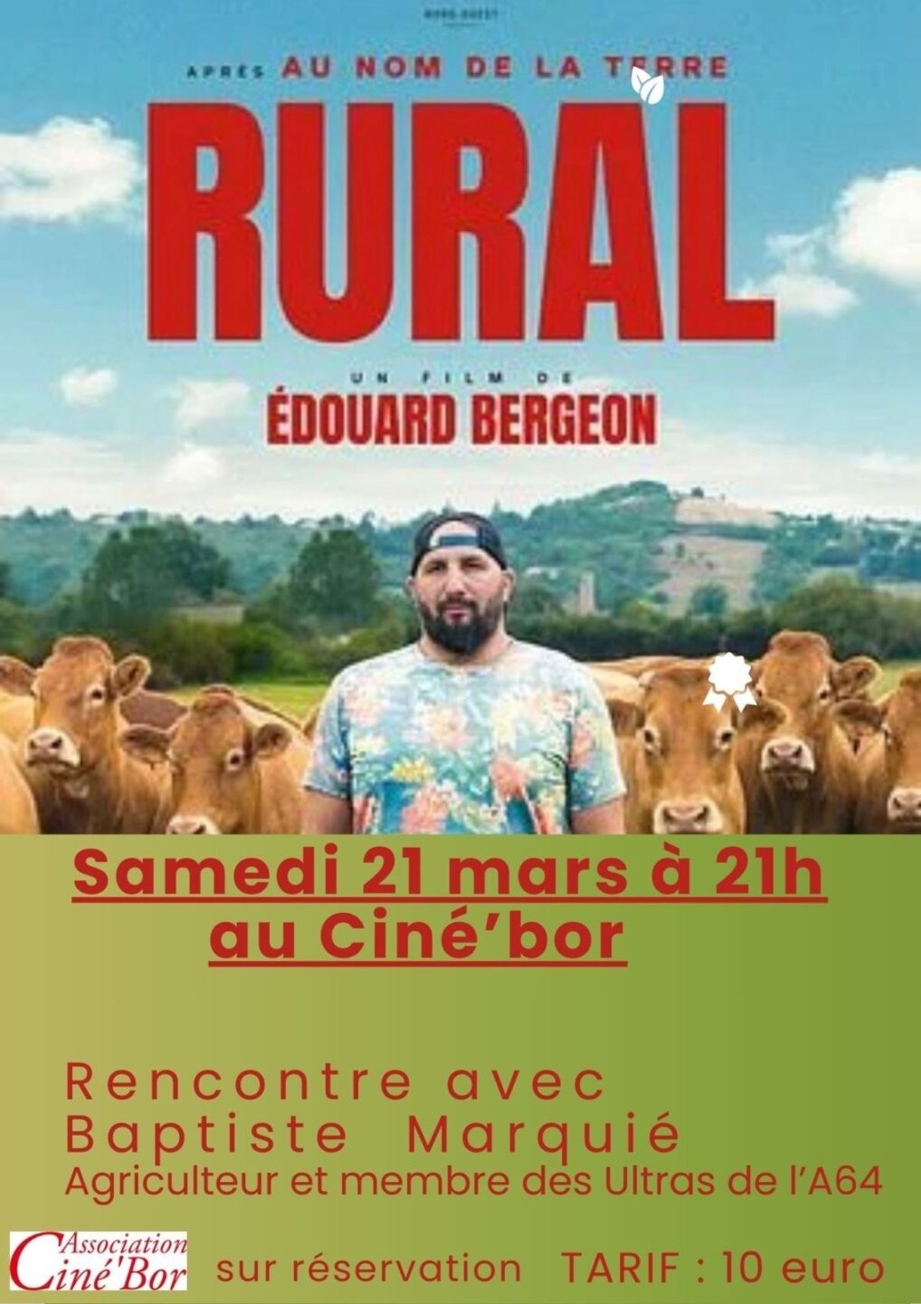 CINE DÉBAT RURAL CINE'BOR Villefranche-de-Lauragais 2026-03-21