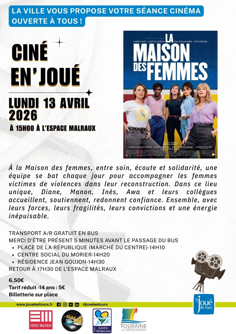 Ciné en'joué la maison des femmes  Joué-lès-Tours 2026-04-13