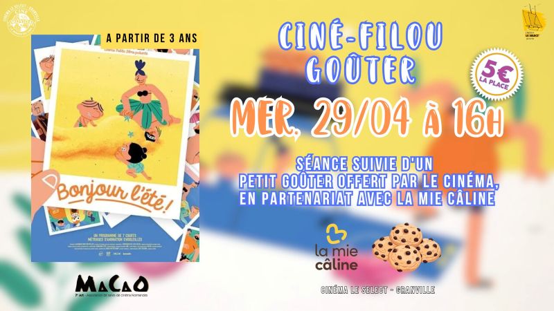 Ciné-goûter bonjour l'été 7 Boulevard d'Hauteserve Granville 2026-04-29