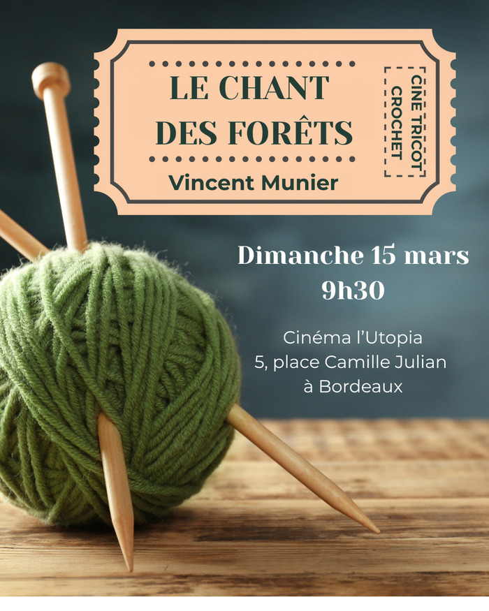 Cinéma Tricot Crochet Cinéma Utopia Bordeaux