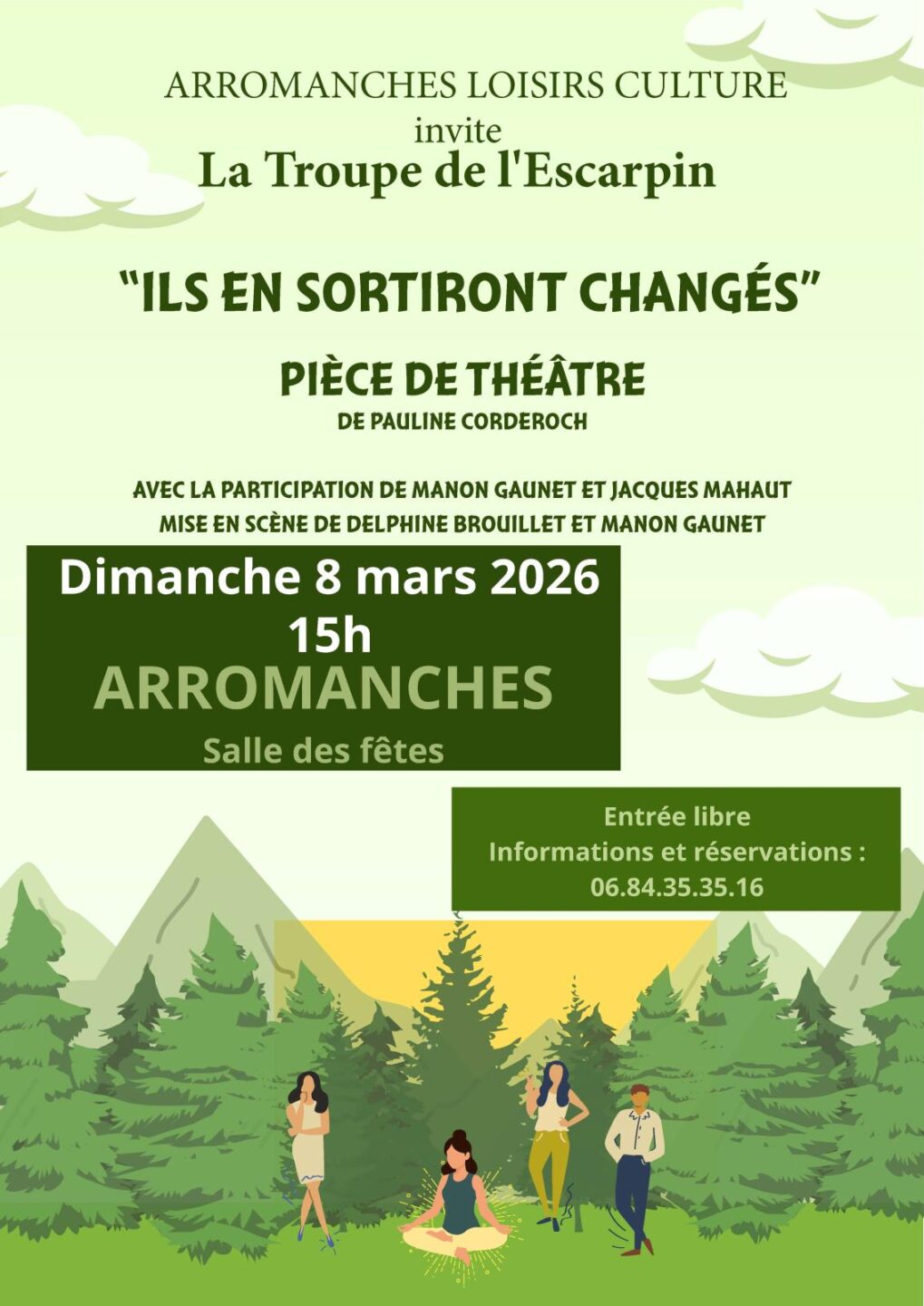 Comédie Pièce de Théâtre Ils en sortiront changés