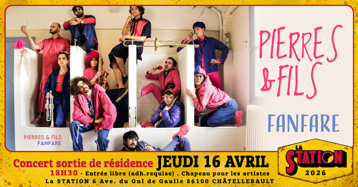 Compagnie Pierre et Fils (Fanfare déjantée) 6 avenue du Général de Gaulle Châtellerault 2026-04-16