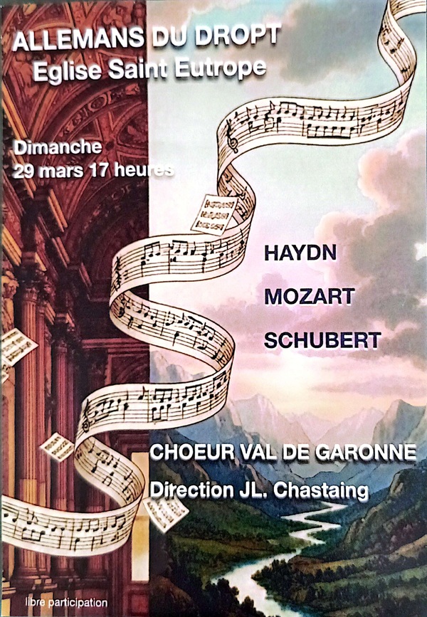 Concert à l'église Rue de l'Église Allemans-du-Dropt 2026-03-29