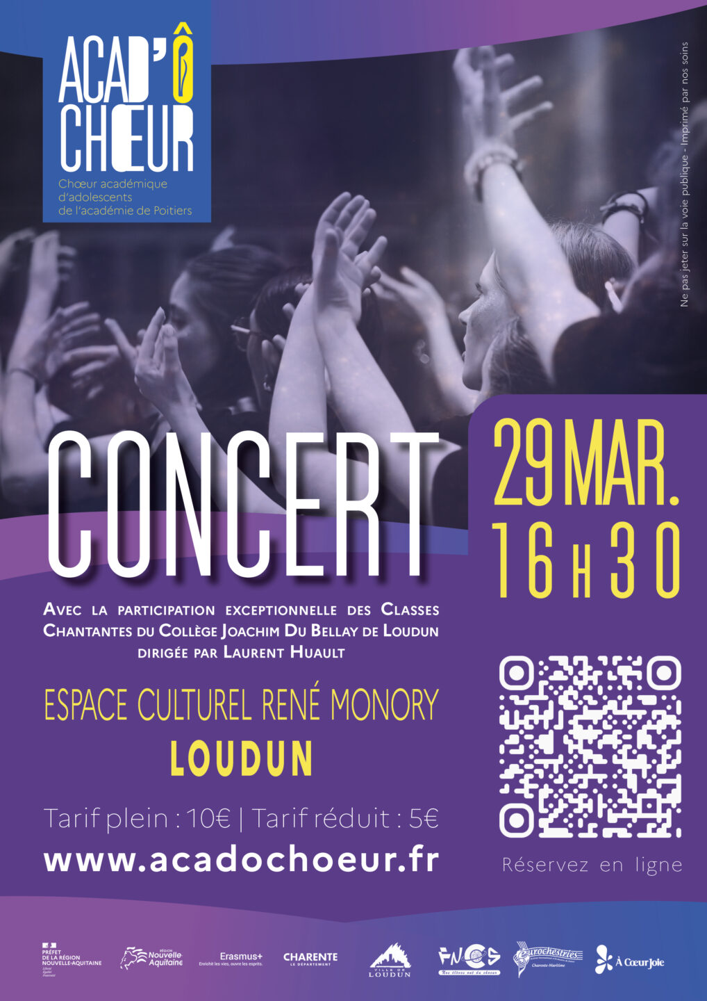 Concert Acad O choeur Espace culturel René Monory Loudun 2026-03-29