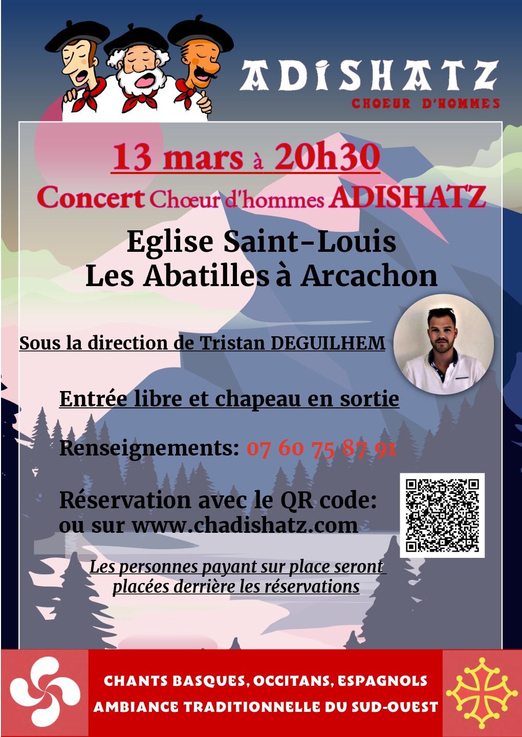 Concert Adishatz coeur d'hommes