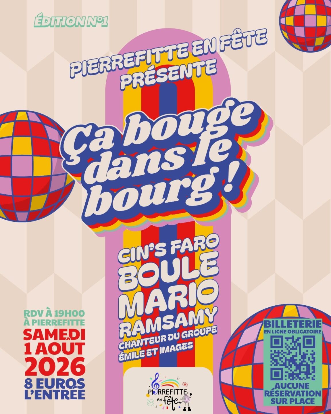 Concert année 80 ça bouge dans le bourg D135 Pierrefitte 2026-08-01