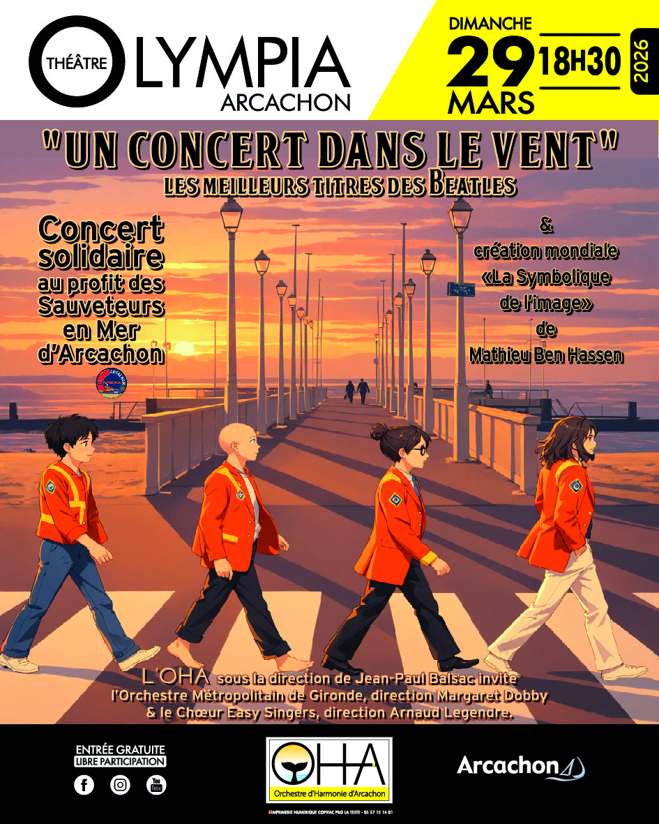 Concert au profit des Sauveteurs en mer (SNSM) 21 Avenue du Général de Gaulle Arcachon 2026-03-29