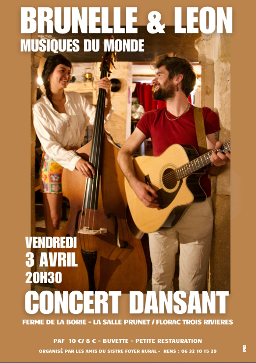 CONCERT BRUNELLE ET LÉON  Florac Trois Rivières 2026-04-03
