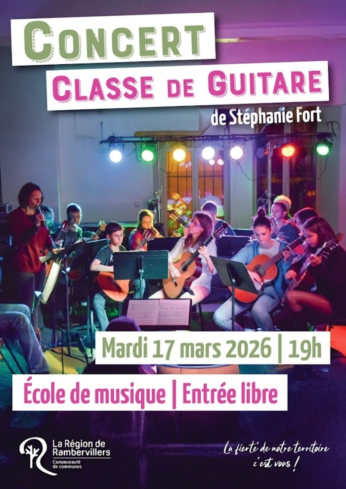 Concert - classe de guitare rambervillers Rambervillers