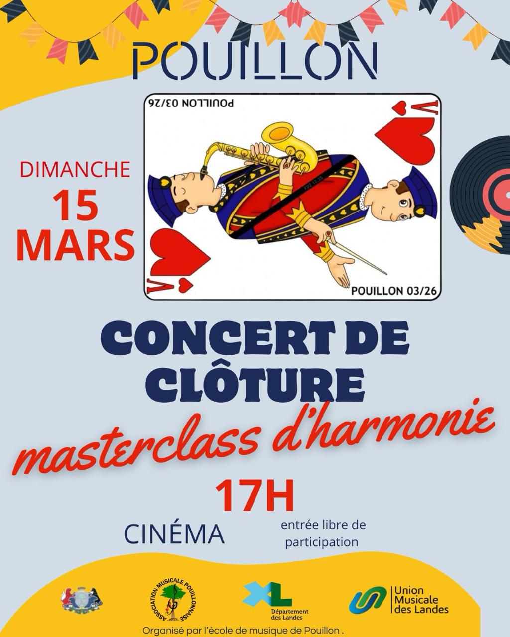Concert de clôture masterclass d'harmonie