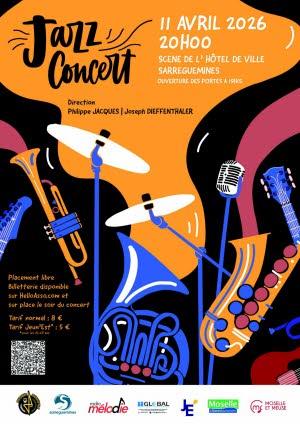 Concert de Gala de la Musique Municipale de Sarreguemines Scène de l&rsquo;Hôtel de Ville Sarreguemines