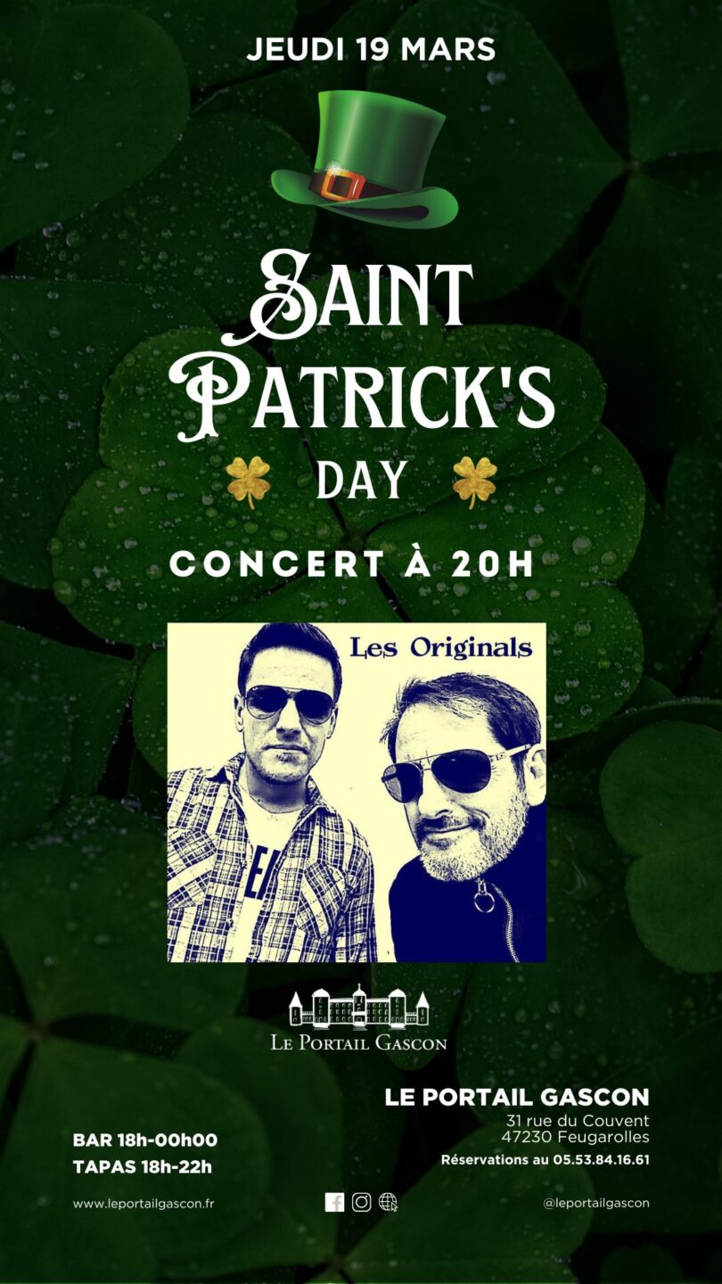 Concert de la Saint Patrick avec les Originals 31 Rue du Couvent Feugarolles 2026-03-19