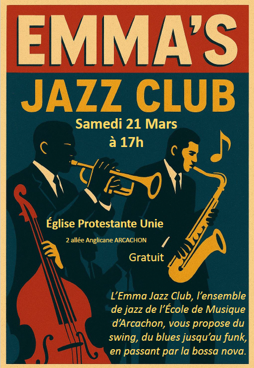 Concert de L’EMMA JAZZ Ensemble de l’Ecole de Musique d’Arcachon