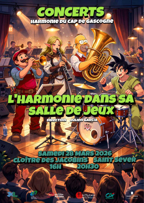 Concert de printemps par l'Harmonie du Cap de Gascogne Jacobins de Saint-Sever Saint-Sever 2026-03-28