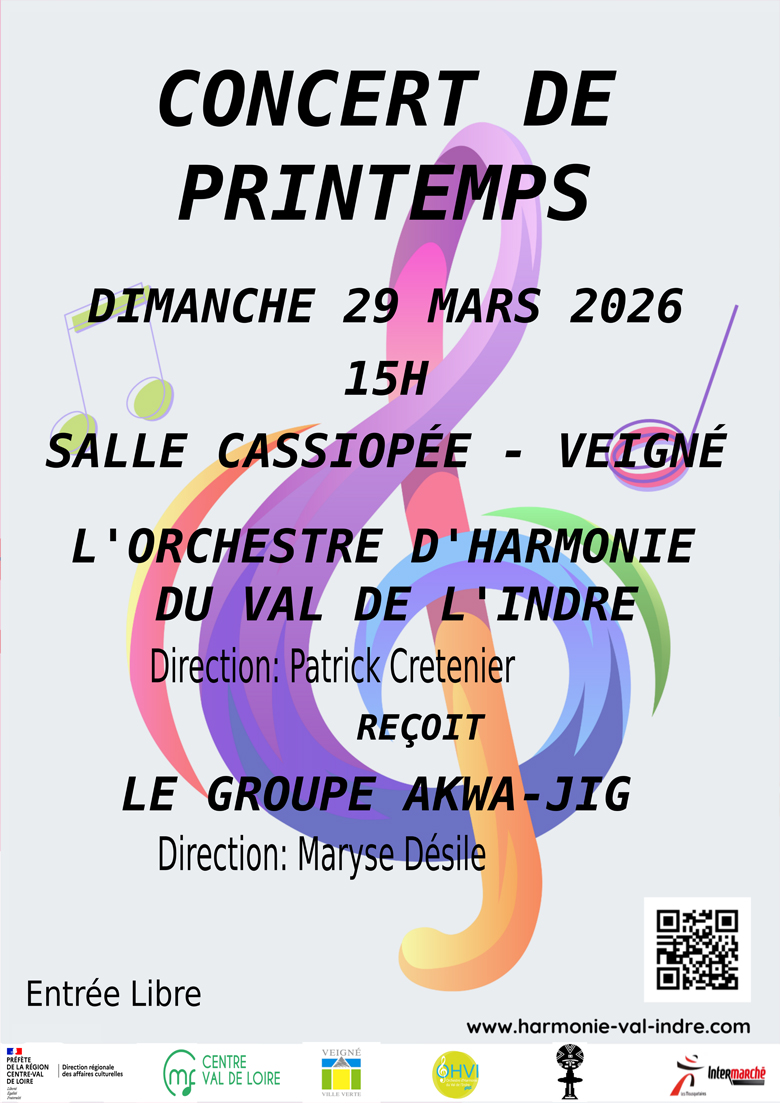Concert de Printemps Salle Cassiopée Veigné 2026-03-29