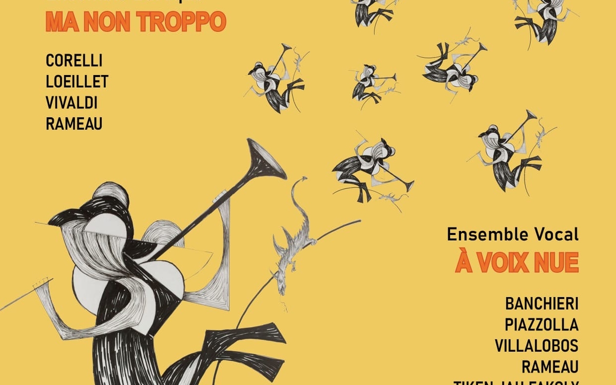 Concert ensembles " À Voix Nue" et "Ma Non Troppo" Eglise Notre Dame de La Sagesse  Paris