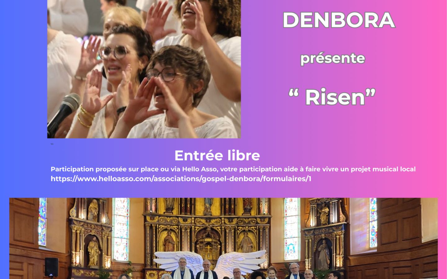 Concert Gospel Denbora Eglise Saint André Bayonne 2026-04-12