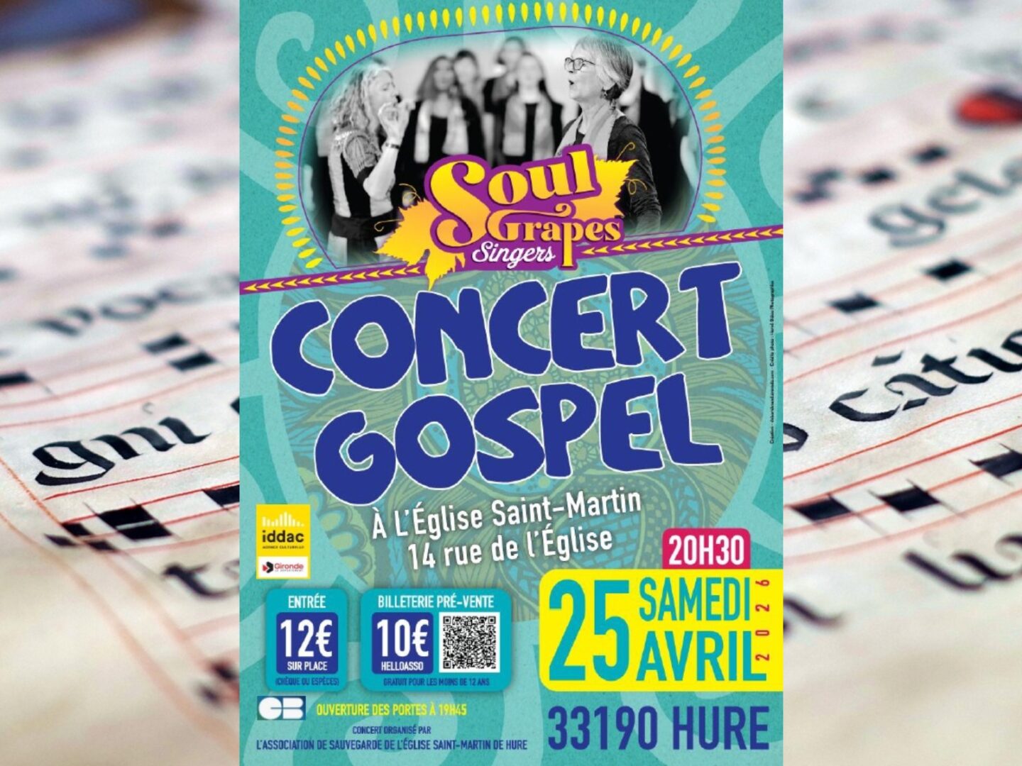 Concert Gospel Eglise Saint-Martin Hure 2026-04-25