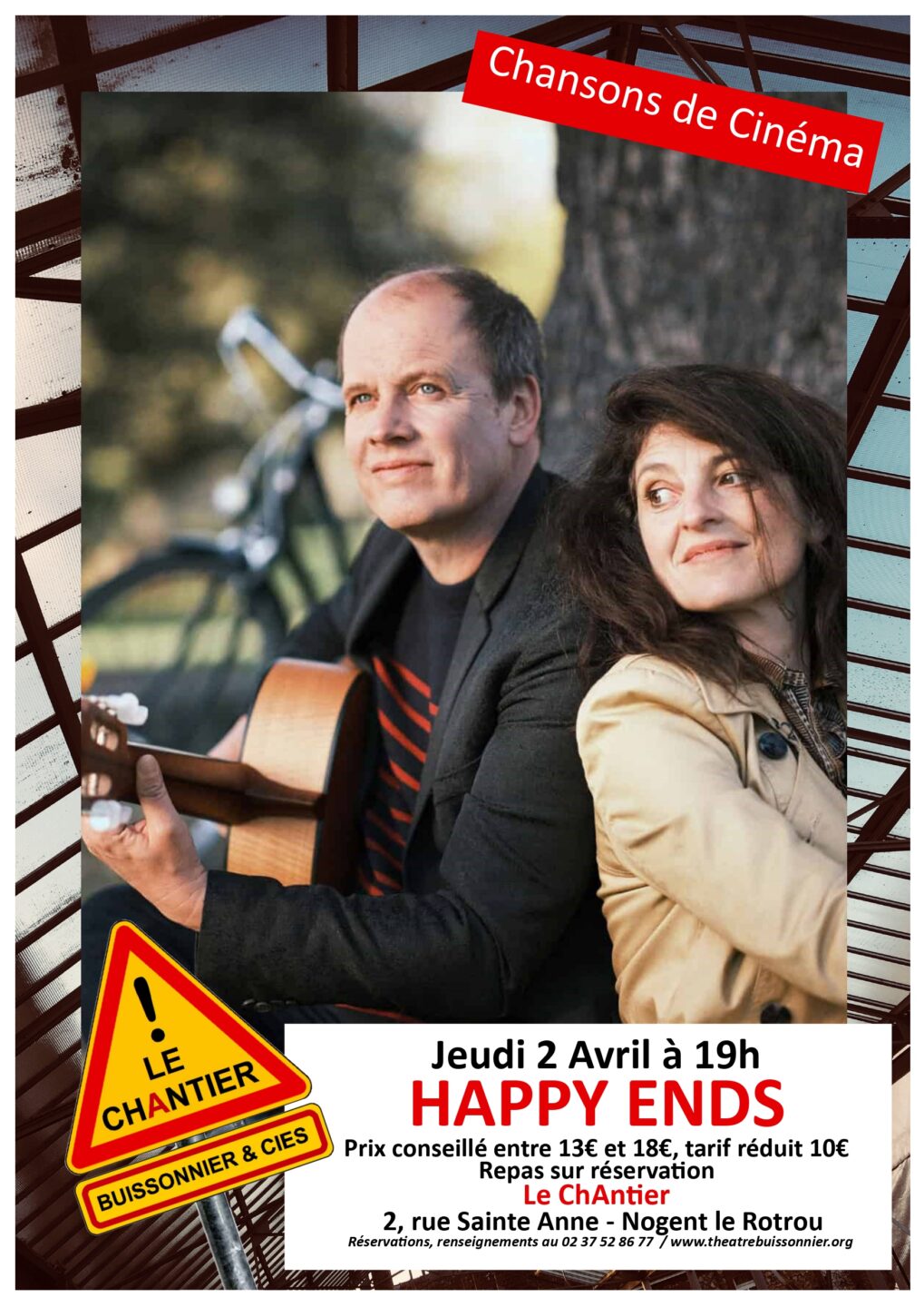 Concert Happy Ends Chansons de cinéma 2 Rue Sainte-Anne Nogent-le-Rotrou 2026-04-02
