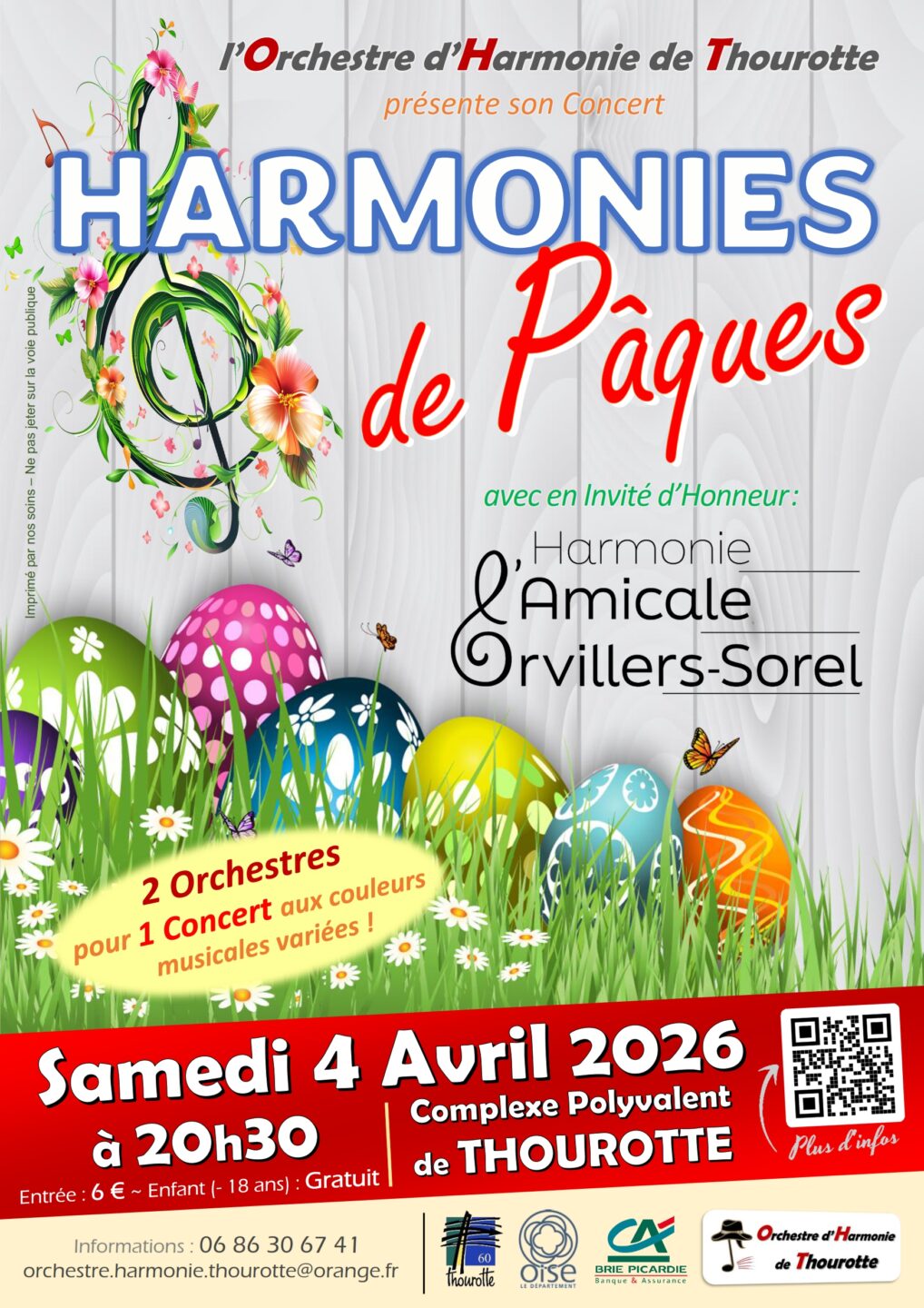 Concert HARMONIES DE PÂQUES 21 Ter Avenue d'Austerlitz Thourotte 2026-04-04