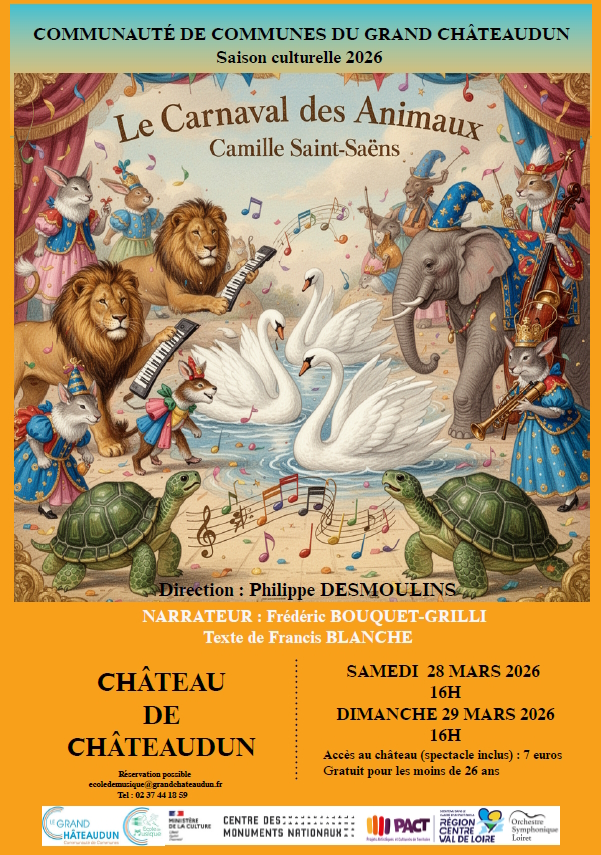 Concert Le Carnaval des Animaux Château de Châteaudun Châteaudun 2026-03-29