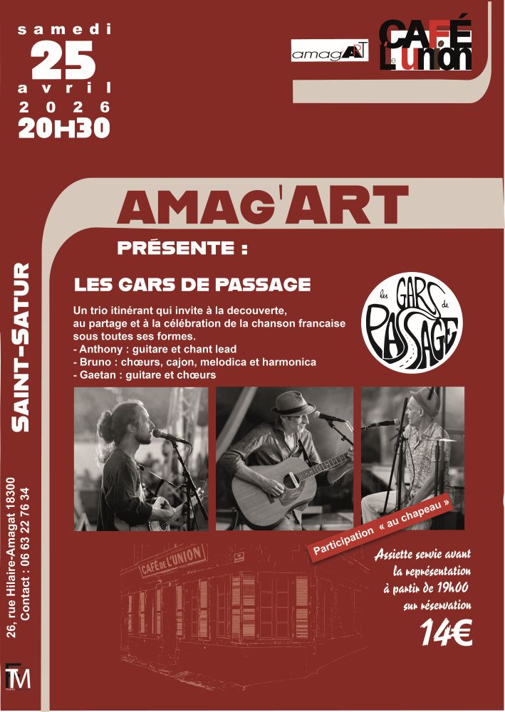 Concert Les gars de passage  Saint-Satur