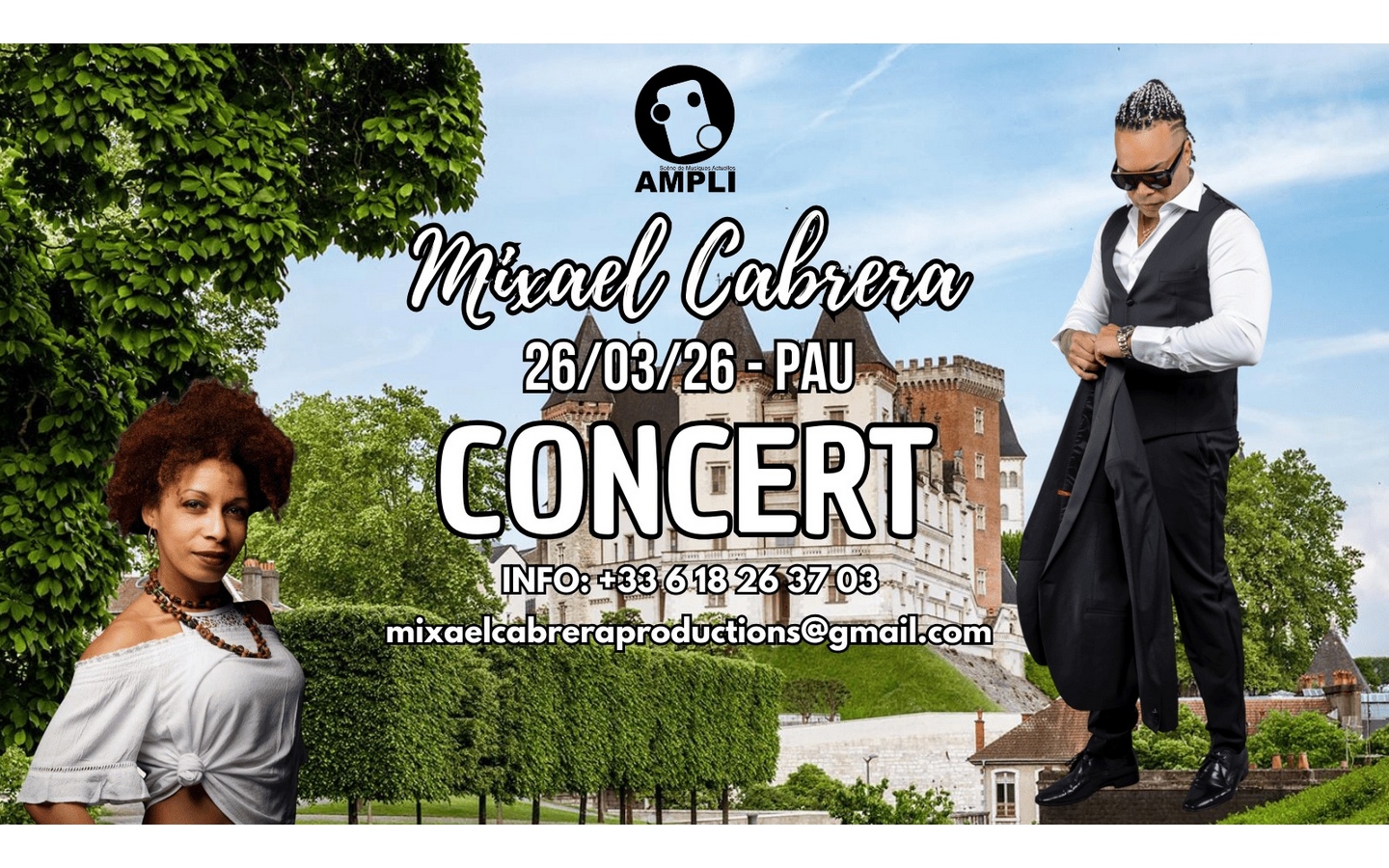 Concert Mixael Cabrera + stage de Lady Style par Yané Suena Cubano 51 Allée Montesquieu Billère 2026-03-26