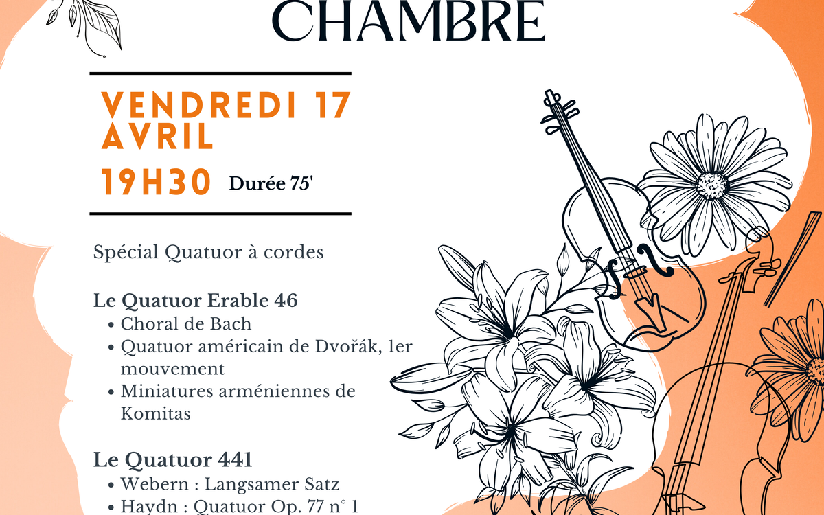 Concert | Musique de chambre par le Centre ProQuartet Centre Paris Anim’ Mado Robin  Paris