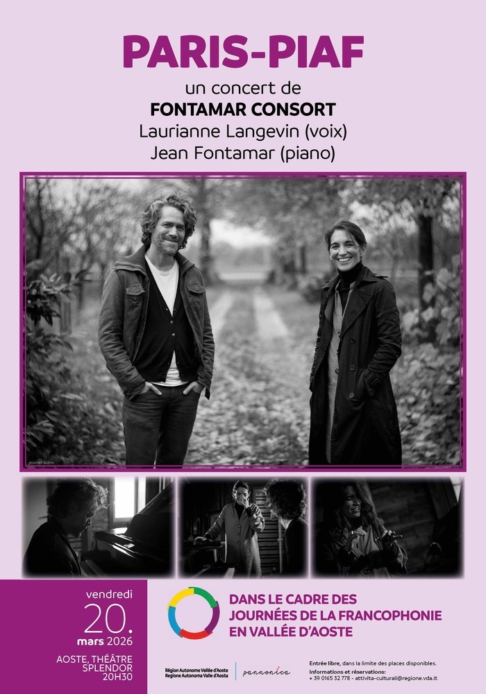 Concert « Paris-Piaf » de Fontamar Consort Théâtre Splendor Aoste