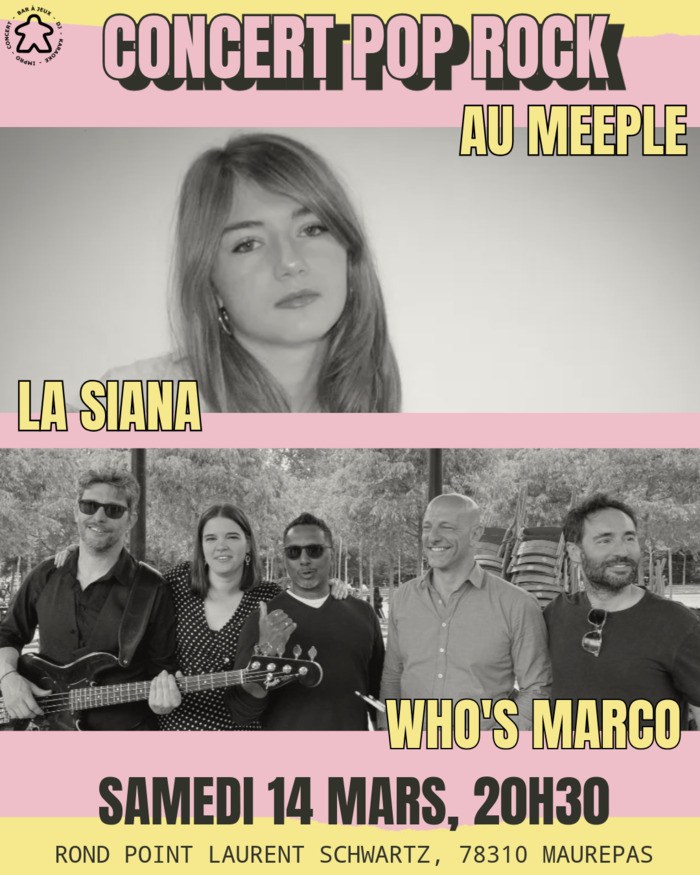 Concert Pop Rock au Meeple Meeple Maurepas
