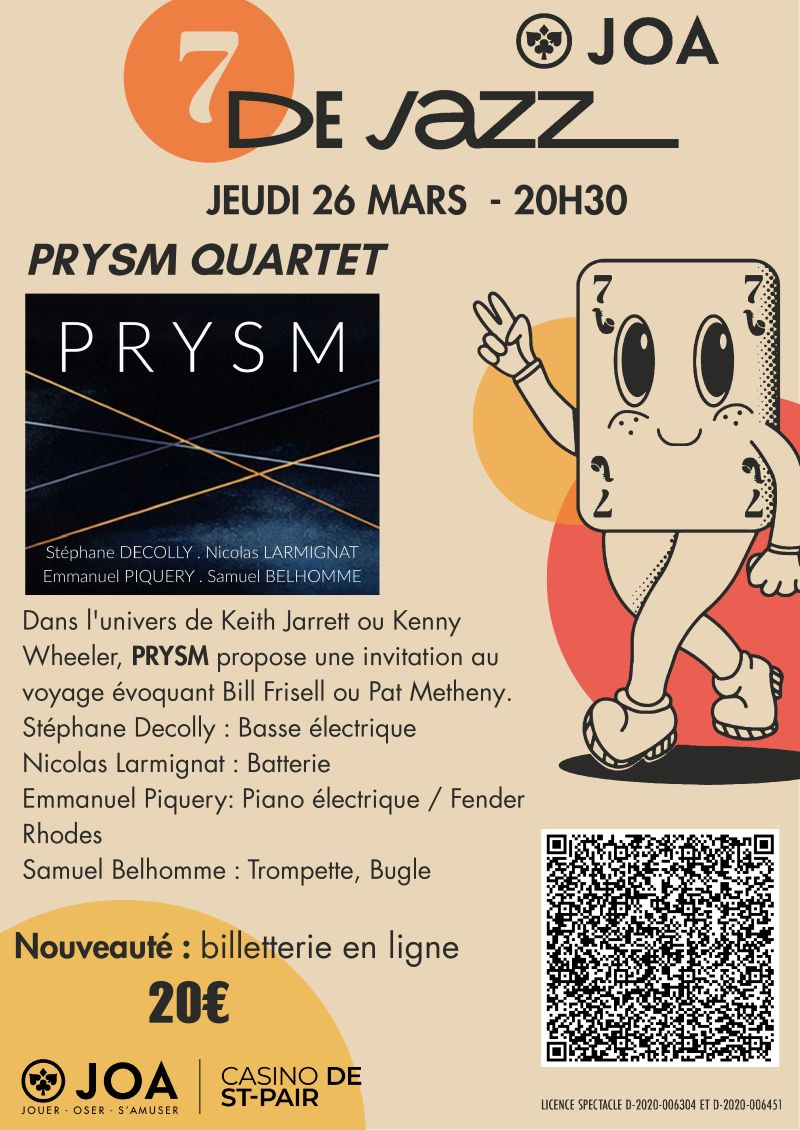 Concert Prysm 2 rue de la plage Saint-Pair-sur-Mer 2026-03-26
