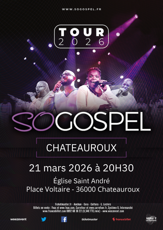 Concert So Gospel Place Voltaire Châteauroux 2026-03-21